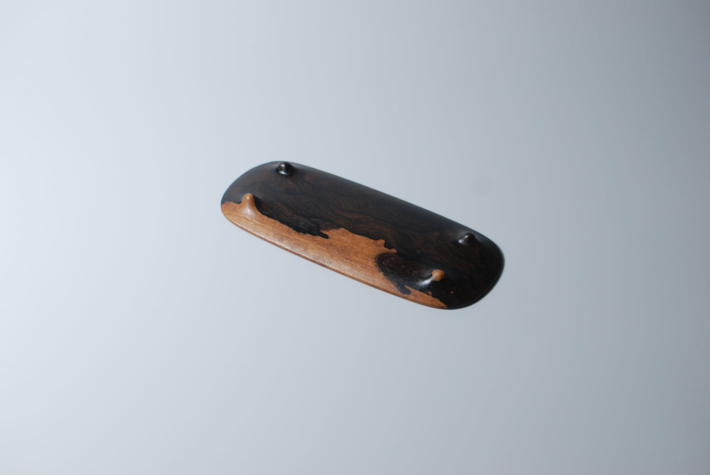 Dark Drifter - Handcrafted | Black Persimmon Wood Long Tray