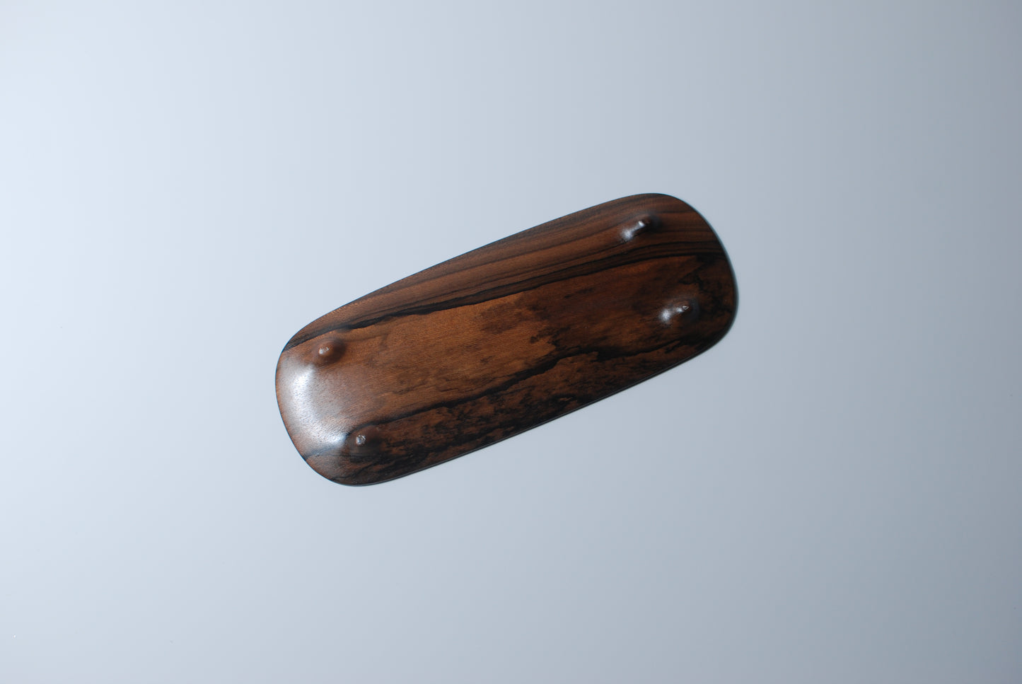Shadow Stream - Handcrafted | Black Persimmon Wood Long Tray