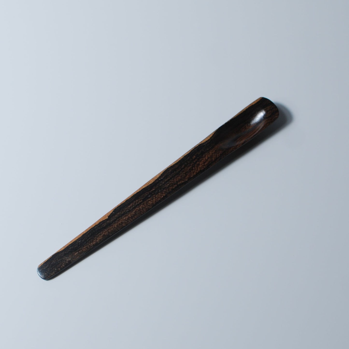 Shadow Quill - Handcrafted | Black Persimmon Wood Scoop
