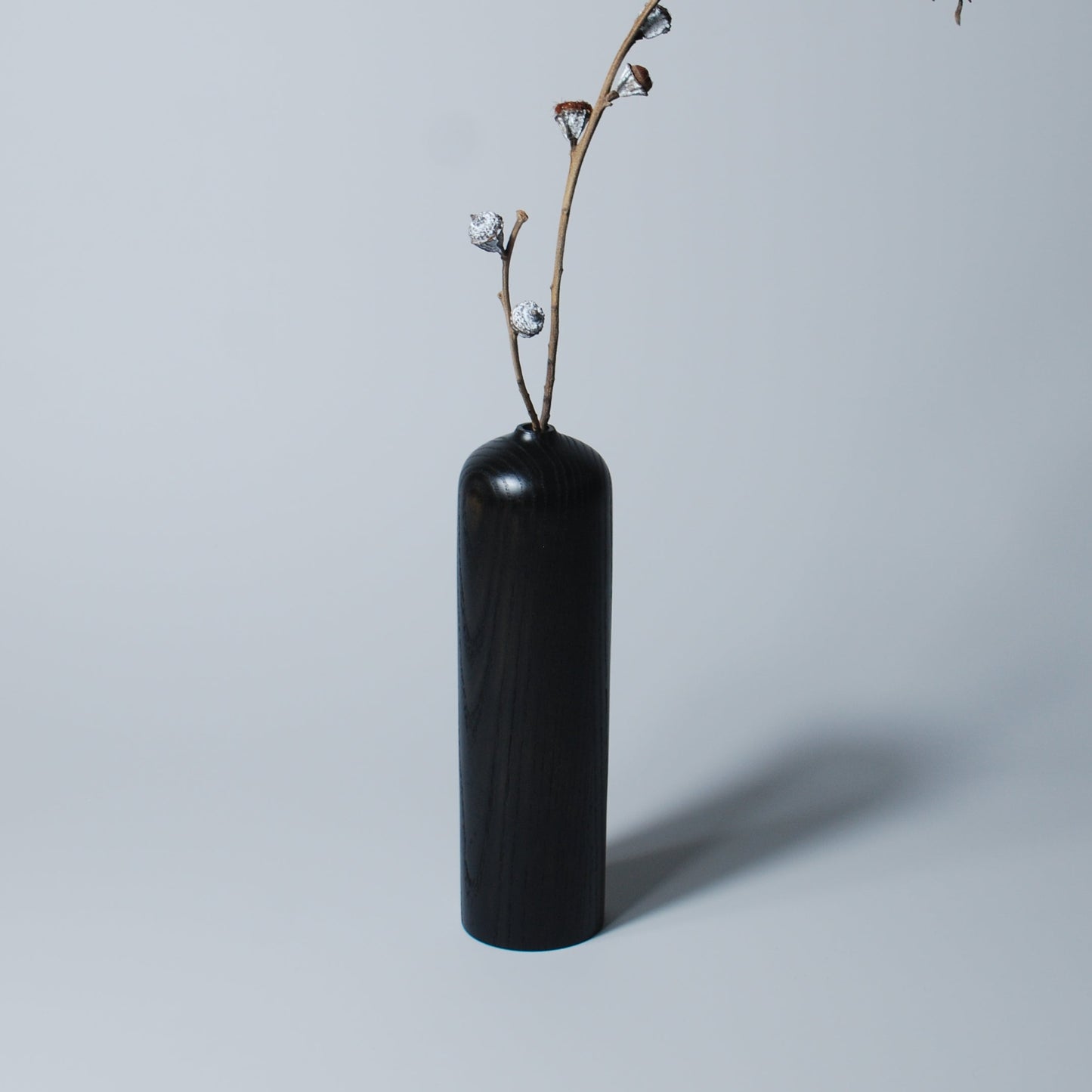 Tall Shade - Handcrafted | Black Ash Wood Art Vase