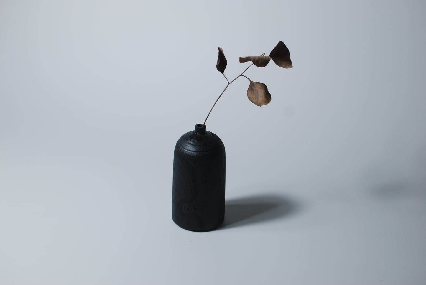 Soft Shade - Handcrafted | Black Ash Wood Art Vase
