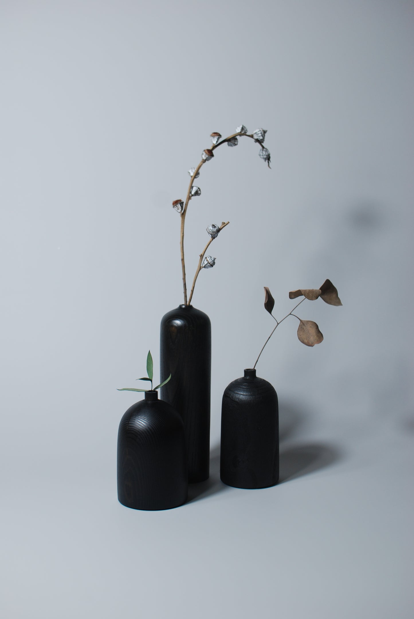 Tall Shade - Handcrafted | Black Ash Wood Art Vase